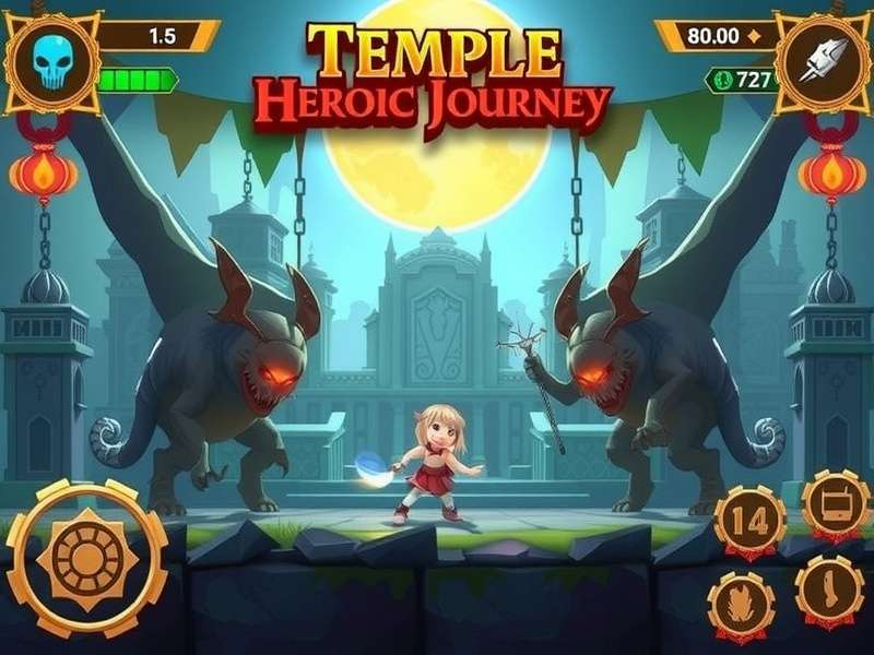 Temple Heroic Journey Gameplay Screenshot